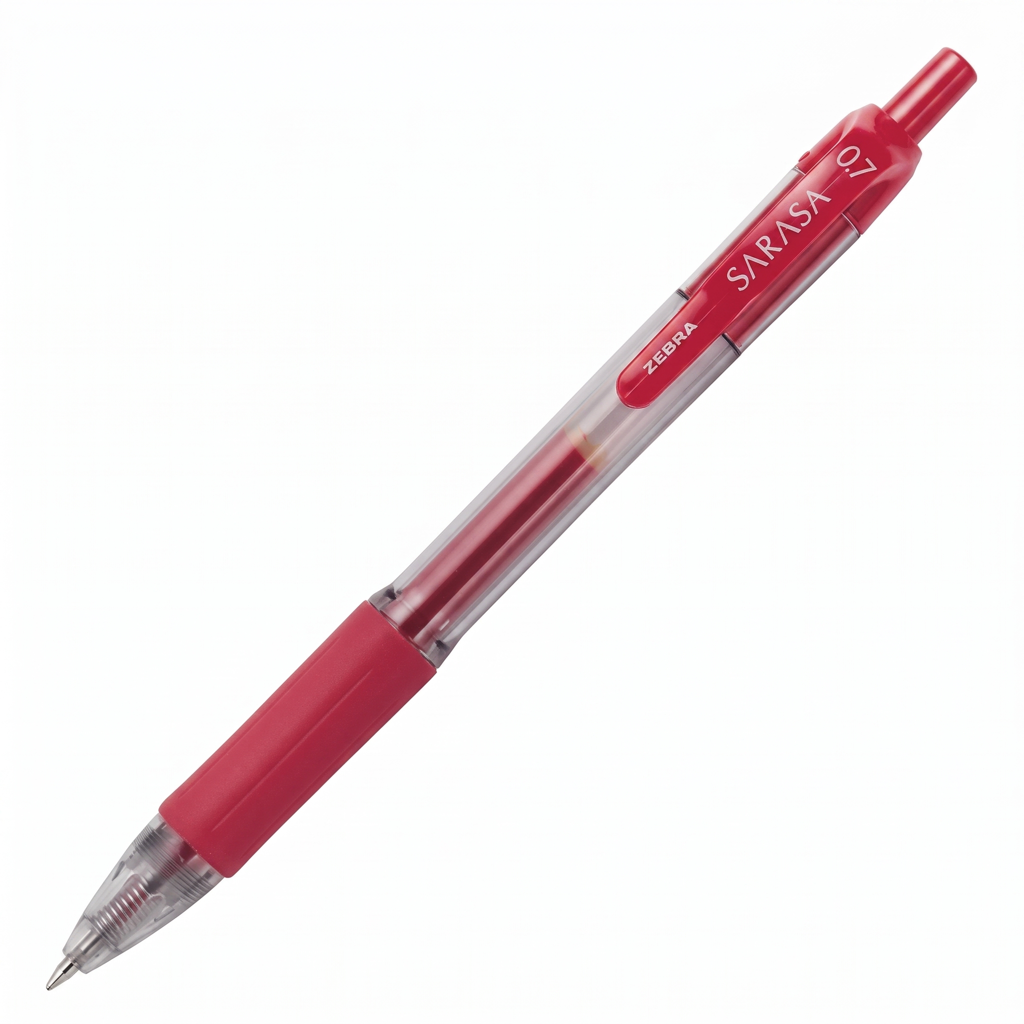 Bolígrafo Zebra Sarasa Gel Retráctil 0.7 Rojo 8802