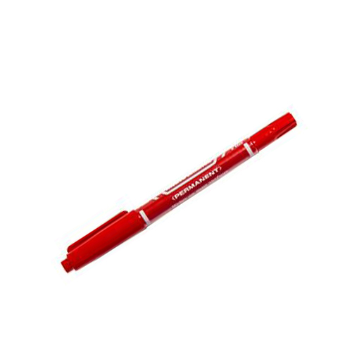Marcador McKie Permanente, Punto Extra Fino, Rojo, (1 Pieza)