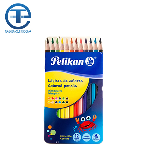 Colores Pelikan C/12 Triangulares (1 Caja)