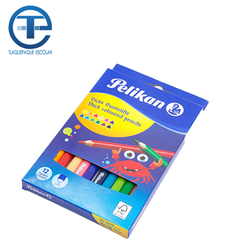 Colores Pelikan C/12 Triangulares (1 Caja)