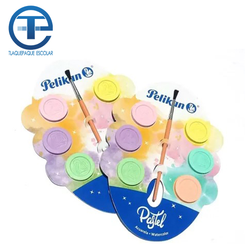 Acuarela Pelikan Infantil C/6 Colores Pastel (1 Pieza)