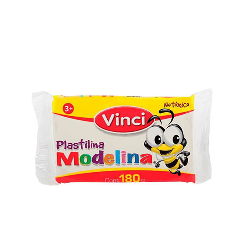 Plastilina Vinci, 180 Gramos, Blanco,(1 Barra)