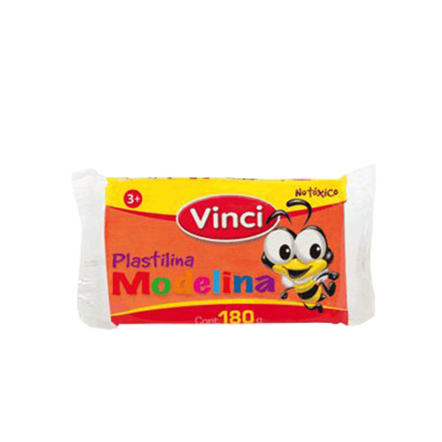 Plastilina Vinci, 180 Gramos, Naranja,(1 Barra)