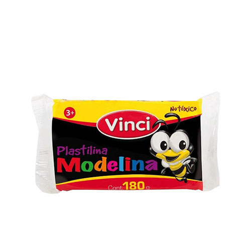 Plastilina Vinci, 180 Gramos, Negro,(1 Barra)