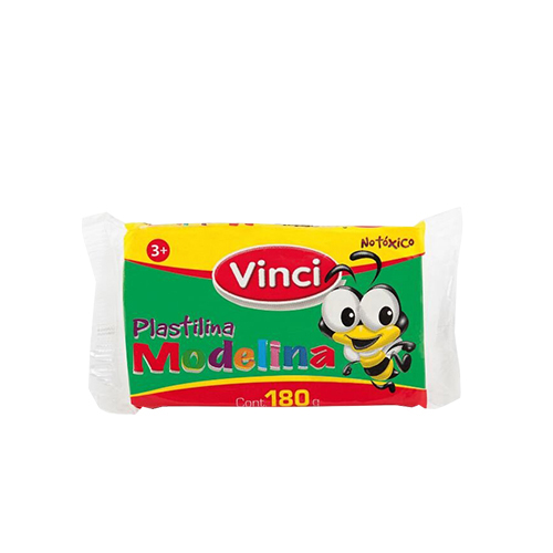 Plastilina Vinci, 180 Gramos, Verde Cla,(1 Barra)