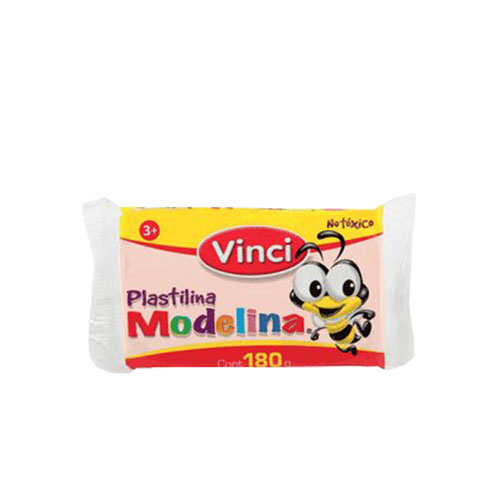 Plastilina Vinci, 180 Gramos, Carne,(1 Barra)