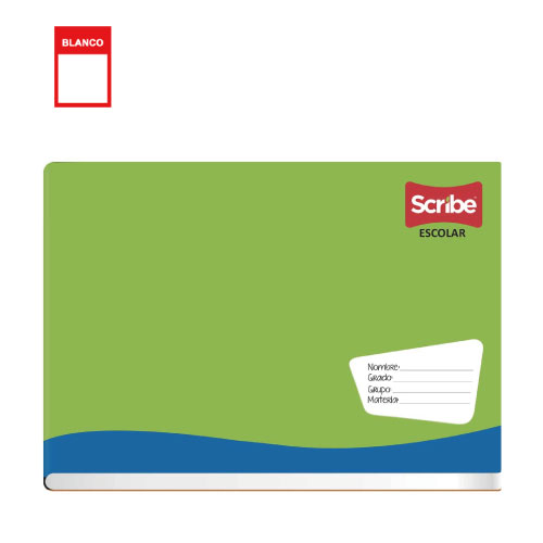 Cuaderno Scribe, Forma Italiana, Engrapado, c/100H, Dibujo