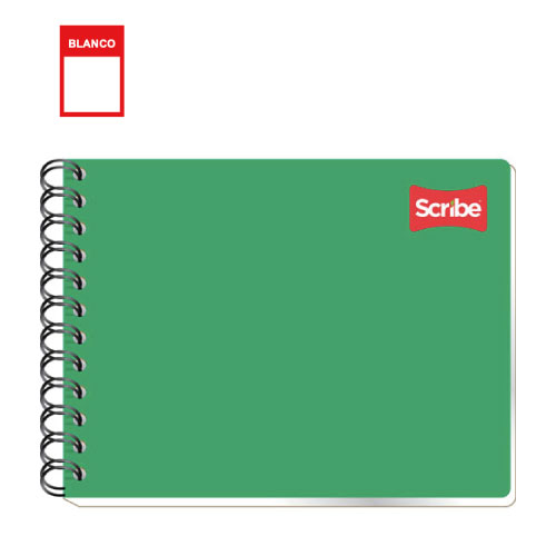 Cuaderno Scribe, Forma Italiana, c/100H, Blanco De Dibujo