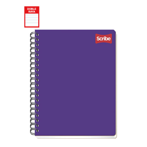 Cuaderno Scribe Profesional, c/100H, Doble Raya