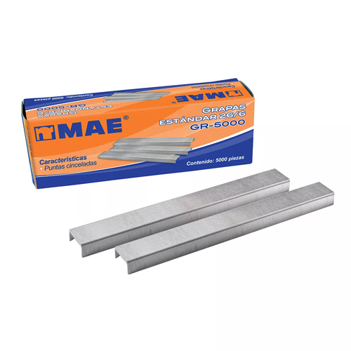 Grapa MAE GR-5000 STD. 26/6 (Caja con 5000 piezas)