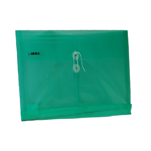 Sobre Mae Tamaño Carta, horizontal, Polipropileno, Verde, (1 Pieza)