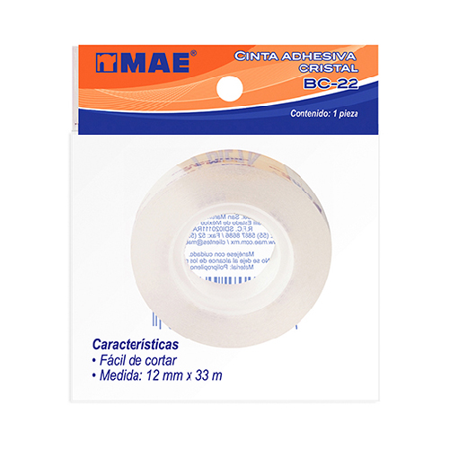 Cinta Mae Cristal 12 mm x 33 m BC-22