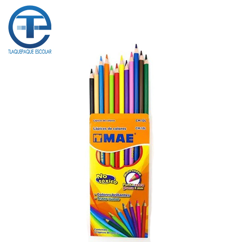 Colores MAE C/12 Largos (1 Caja)