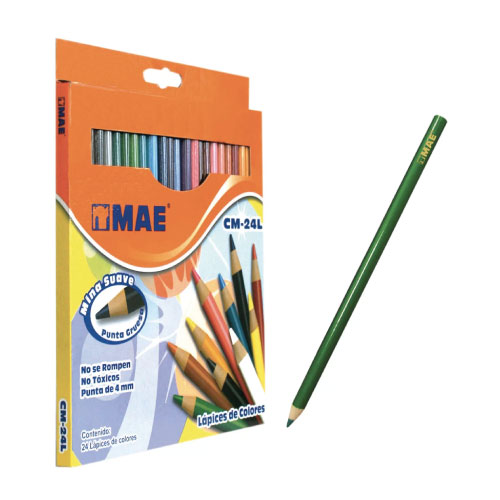 Colores MAE C/24 Largos (1 Caja)