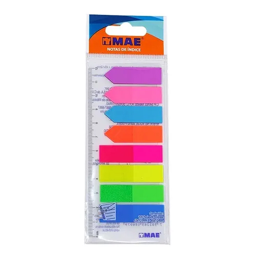 Notas Adhesivas MAE 21346 con 8 Índices (Flecha y Rectangular)