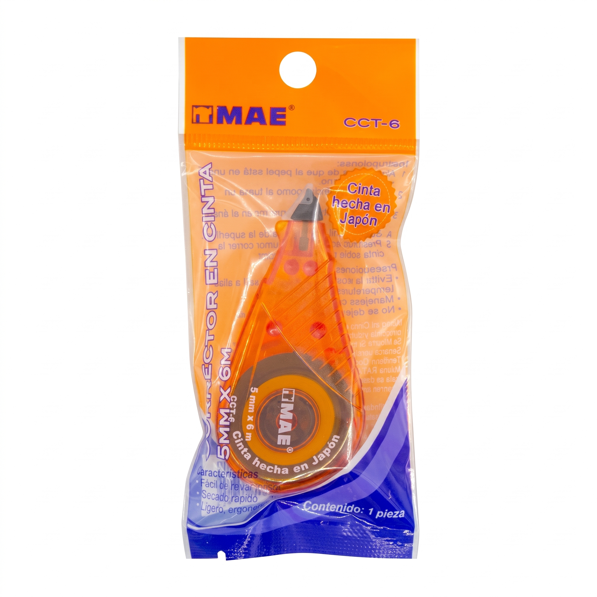 Corrector MAE en Cinta 5 mm x 6 m, modelo CCT-6