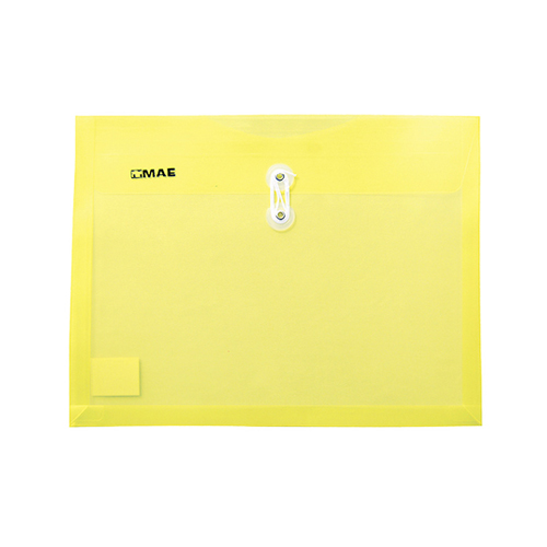 Sobre Mae Plástico, Con Hilo Polipropileno, Tamaño Carta, Amarillo, (1 Pieza)