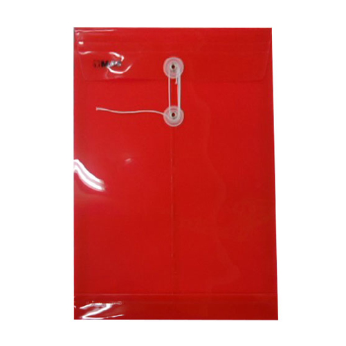 Sobre Mae Plástico, Con Hilo Polipropileno, Tamaño Carta, Rojo, (1 Pieza)