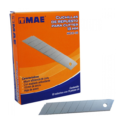 Navaja Repuesto MAE P/Cutter Grande RCC-18, (1 Pieza)