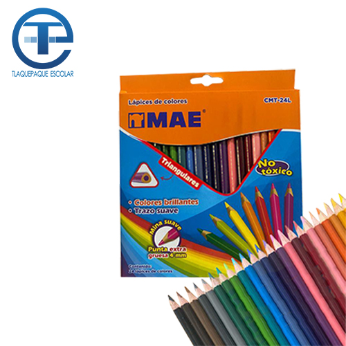 Colores MAE Triangulares C/24 (1 Caja)