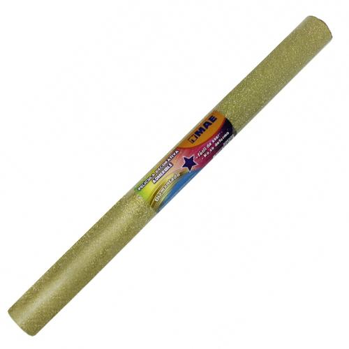 Papel Contac diamantado Mae, color dorado, 45CMX3MTS, Modelo: PD4503-DO, 1 Pieza.