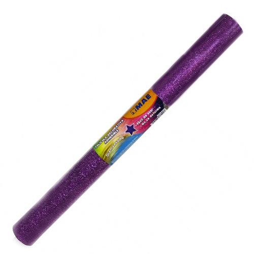 Papel Contac diamantado Mae, color morado. 45CMX3MTS, Modelo: PD4503-MO, 1 Pieza.