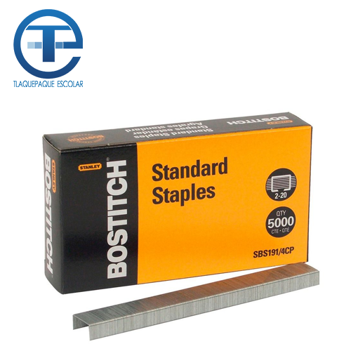 Grapa Bostitch, Modelo SBS1914CP, Estándar, (1 Caja)