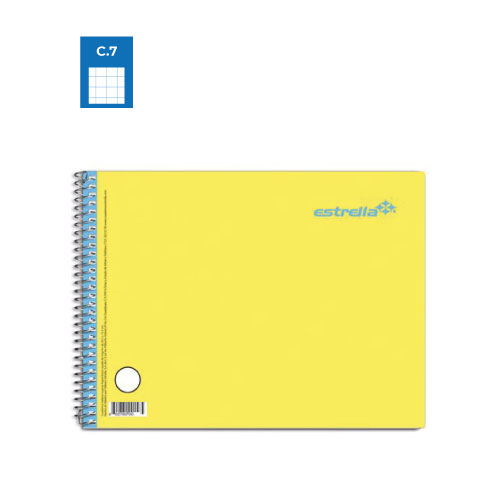 Cuaderno Estrella Forma Italiana, c/100H, Cuadro Grande