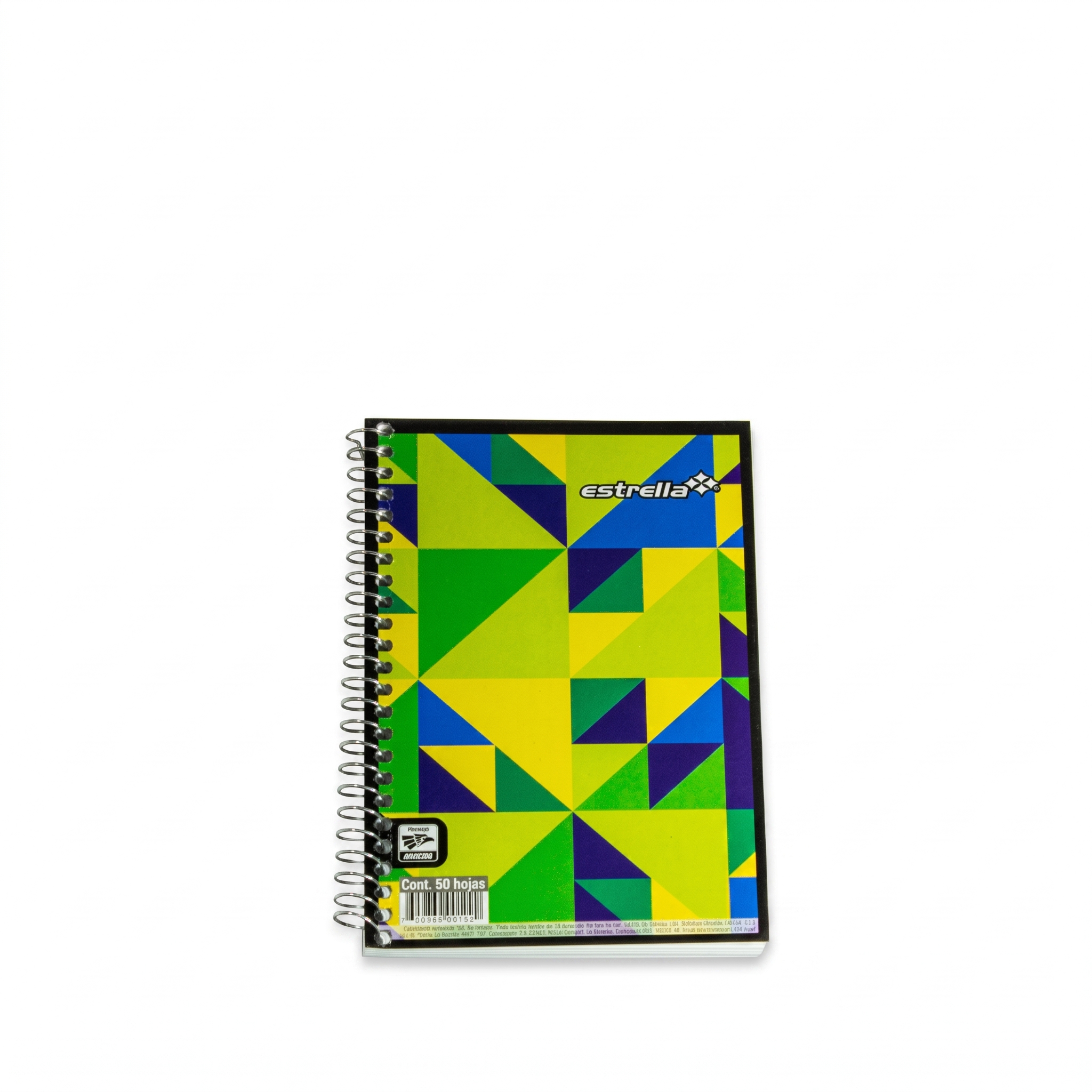 Libreta Estrella 18 Con Espiral Forma Francesa Raya (1 Pieza)