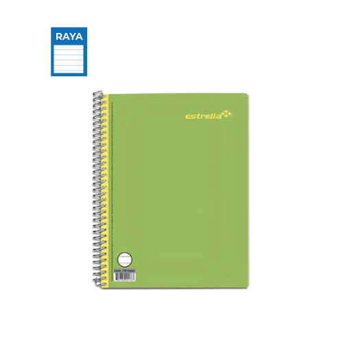 Cuaderno Estrella Forma Francesa, c/100H, Cuaderno De Raya