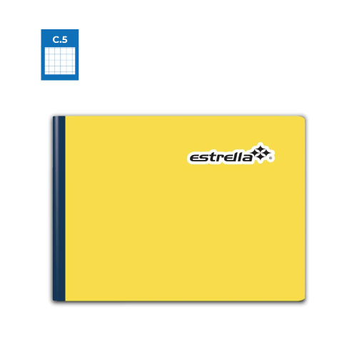 Cuaderno Estrella Forma Italiana, c/100H, Cuadro Chico