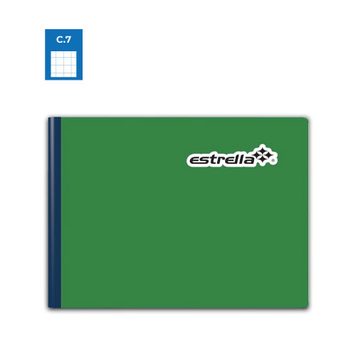Cuaderno Estrella Forma Italiana, c/100H, Cuadro Grande