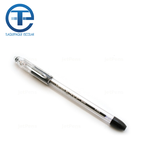 Bolígrafo Pentel RSVP, BK90, Ergonómico, Color Negro, (1 Pieza)