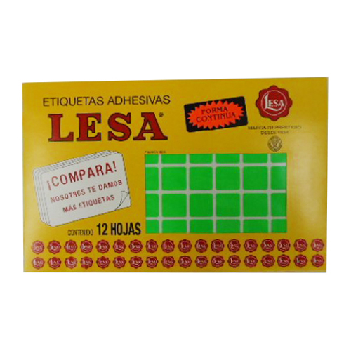 Etiqueta Lesa Fluor #3 C-Verde
