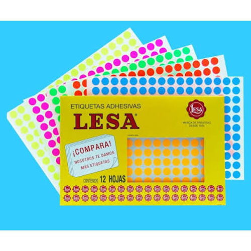 Etiqueta Lesa Fluor 6 CAmarillo