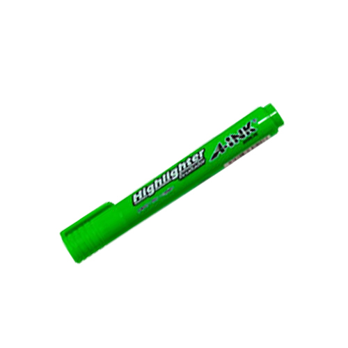 Marcador Fluorescente A-Ink Highlighter, Color Verde, (1 Pieza)