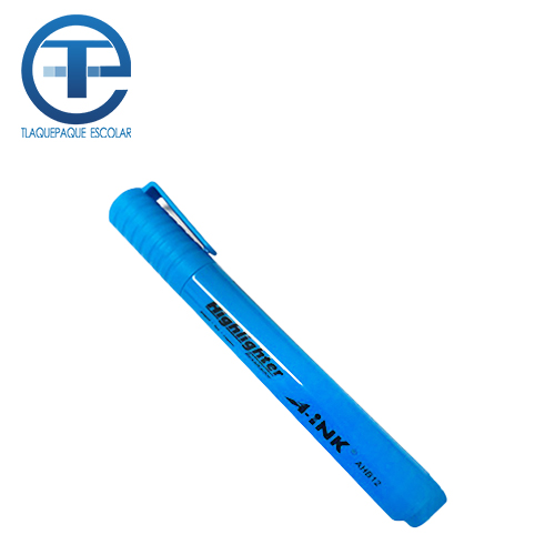 Marcador Fluorescente A-Ink Highlighter, Color Azul, (1 Pieza)