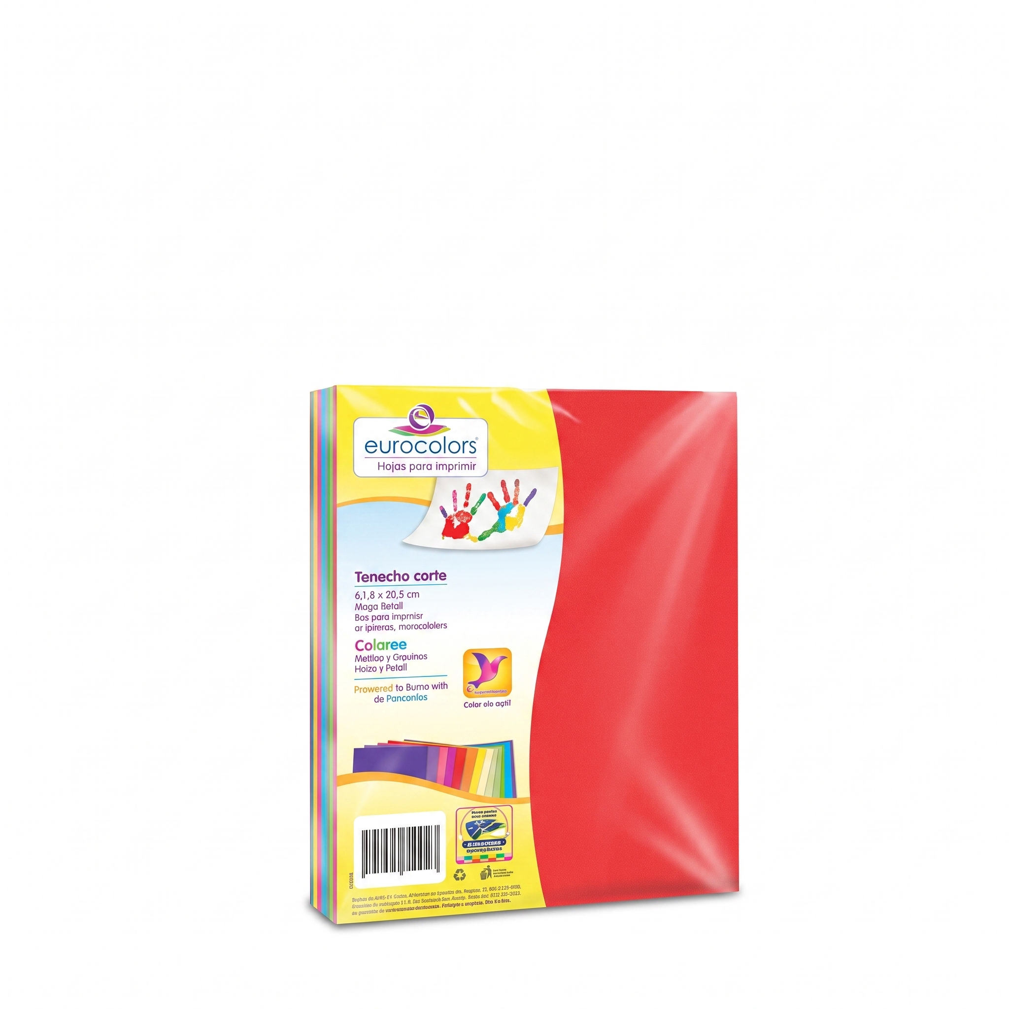 Hoja Eurocolor, Tamaño Carta, 100 Hojas, Colores Brights, (1 Pieza)