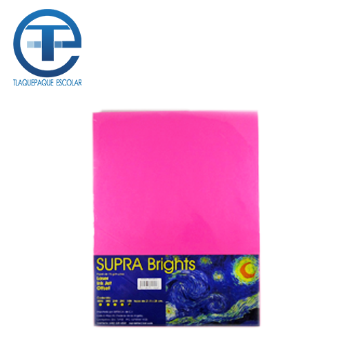 Hoja Supra Bright, Tamaño Carta, C/100, #17, Fuchsia, (1 Pieza)