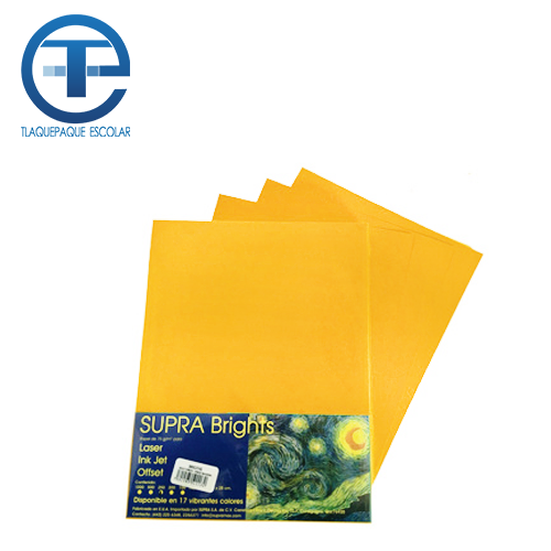 Hoja Supra Bright, Tamaño Carta, C/100, #3, Canary Bell, (1 Pieza)