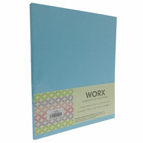 Hoja pastel tamaño carta, con 100 hojas, #01, blue smooth.