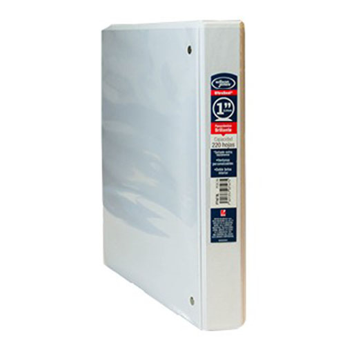 Carpeta Wilson Jones, Arillo "O", 1 Pulgadas, Blanco, (1 Pieza)