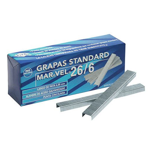 Grapa FIFA Marvel Estándar 26/6 (Caja con 5000 piezas)