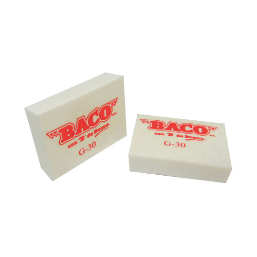 Borrador Baco G-20, Grande,  Blanco, (1 Pieza)