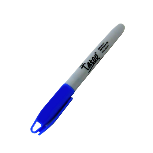 Marcador Baco Permanente P/F Tatoo,Azul, (1 Pieza)
