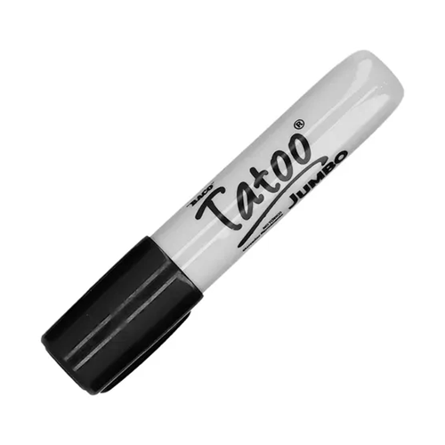 Marcador Baco Permanente Jumbo Tatoo Negro (1 Pieza)