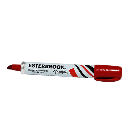 Marcador Permanente Esterbrook, Rojo, (1 Pieza)