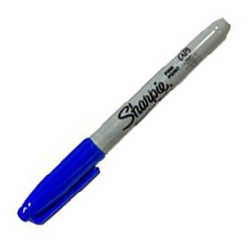 Marcador Permanente Sharpie, Punto Fino, Azul, (1 Pieza)
