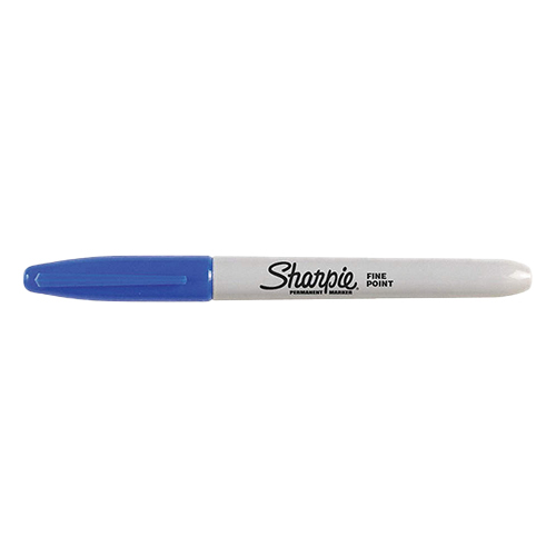 Marcador Permanente Sharpie, Punto Fino, Azul, (1 Pieza)