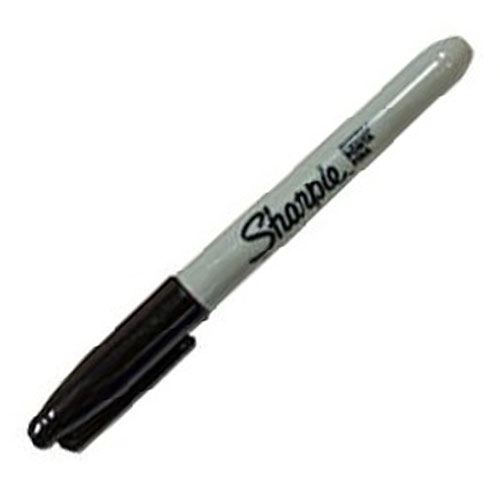 Marcador Permanente Sharpie, Punto Fino, Negro, (1 Pieza)